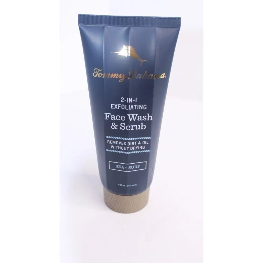 Tommy Bahama 2-in-1 Exfoliating Face Wash &‎ Scrub Sea and Surf 6 fl oz New